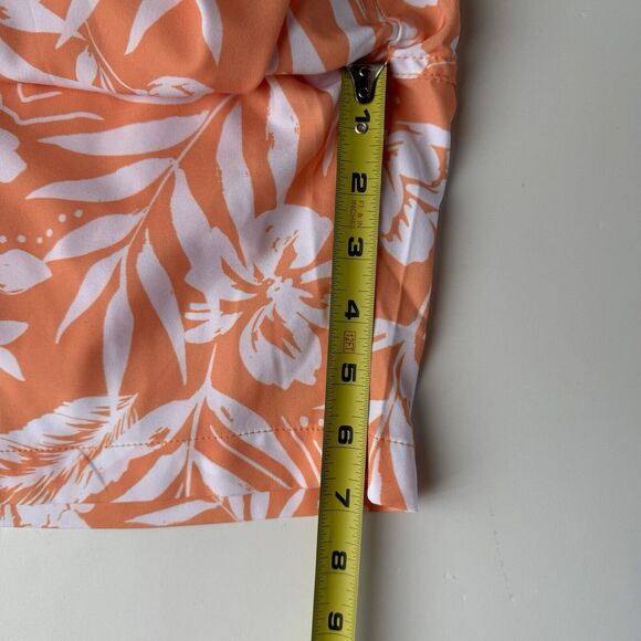 C&C California Men’s Swim Shorts Large Orange Tropical Print 7” Inseam NWT - Picture 6 of 12